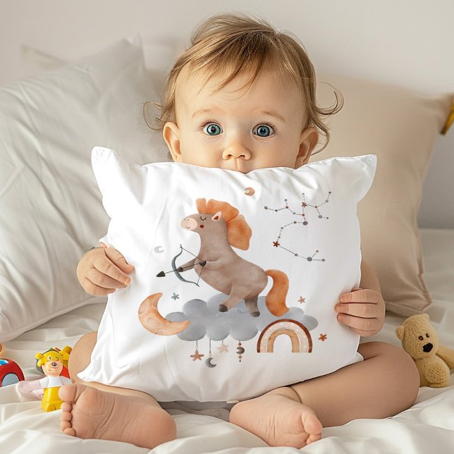 Cojín Decorativo Sagittarius Baby Zodiac Nursery Pillow (Subido por el creador)