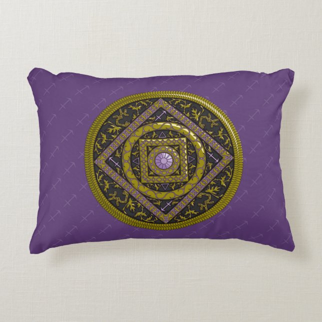 Cojín Decorativo Sagittarius Mandala Accent Pillow (Anverso)