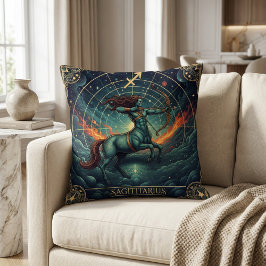 Cojín Decorativo Sagittarius Zodiac Celestial