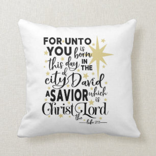 Cojín Decorativo Sagrada Escritura Navidad Nacimiento de Cristo