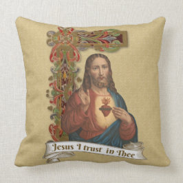 Cojín Decorativo Sagrado Corazón de Jesús Católico Religioso