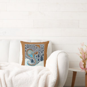 Cojín Decorativo Sahara Pearls Tribal Exotic Peacock