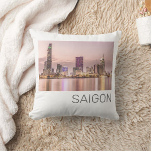 Cojín Decorativo Saigon Ho Chi Minh Ciudad HCMC Vietnam Sunset