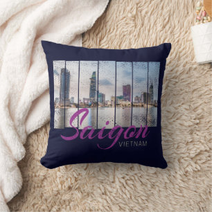 Cojín Decorativo Saigon (Ho-Chi-Minh-Stadt) HCMC Vietnam Souvenir
