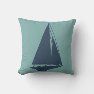 Cojín Decorativo Sailboat Silhouette