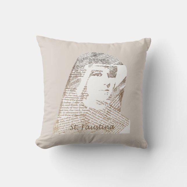 Cojín Decorativo Saint Faustina Kowalska (Anverso)