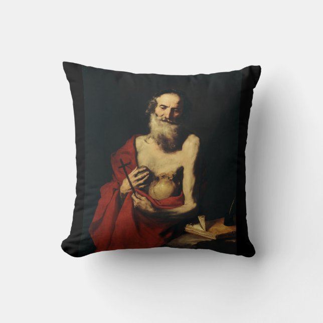 Cojín Decorativo Saint Jerome por Jusepe de Ribera (Anverso)