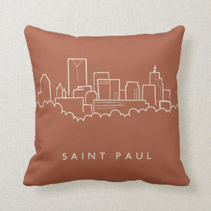 Cojín Decorativo Saint Paul, horizonte de Minnesota