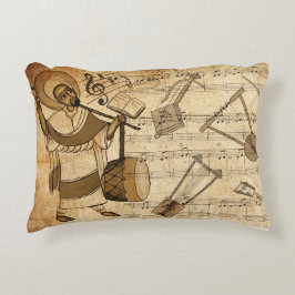 Cojín Decorativo Saint Yared & The Ethiopian Music Instruments