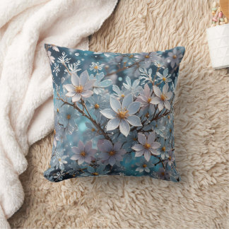 Cojín decorativo Sakura Blossom de escarcha de cri