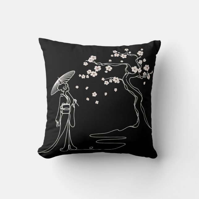 Cojín Decorativo Sakura Elegance Pillow (Anverso)