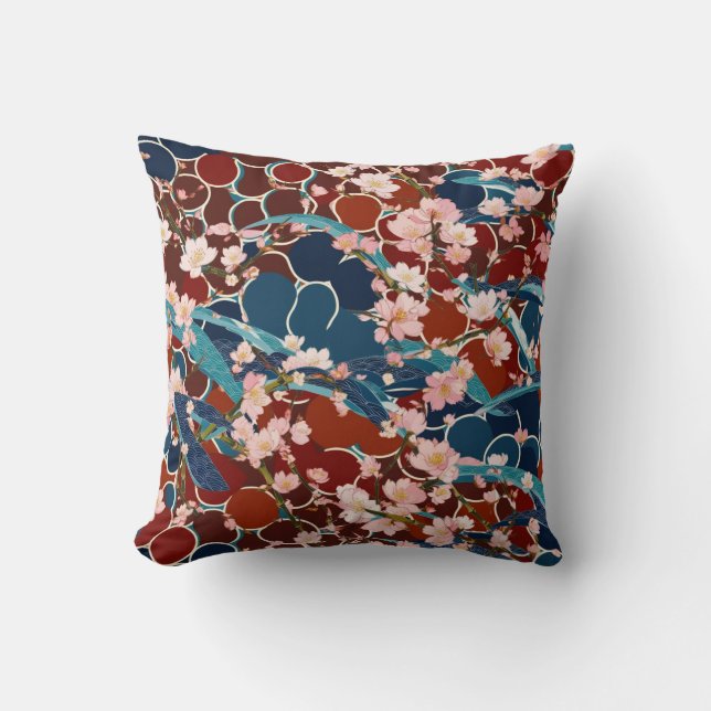 Cojín Decorativo sakura-koi-Asnoha-japón (Anverso)
