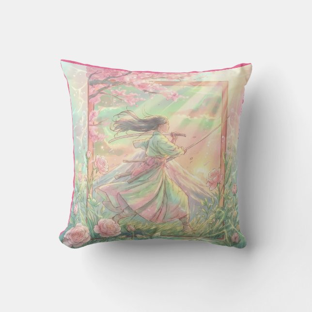 Cojín Decorativo Sakura Samourai japonaise coussin (Anverso)