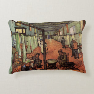 Cojín Decorativo Sala del Hospital en Arlés por Vincent van Gogh
