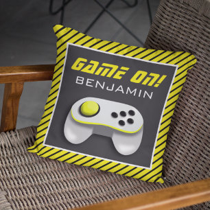 Cojín Decorativo Sala para niños con controlador de videojuegos ama
