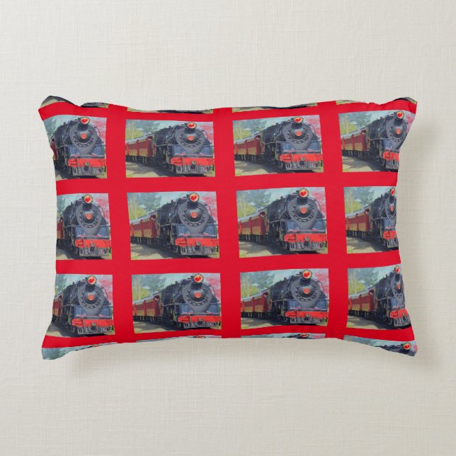 Cojín Decorativo Sala para niños "Train" Print (Anverso)