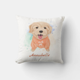Cojín Decorativo Sala personalizada de niños con recuperador de oro
