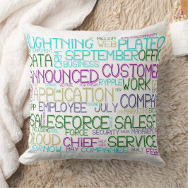 Cojín Decorativo Salesforce Word Cloud Pillow