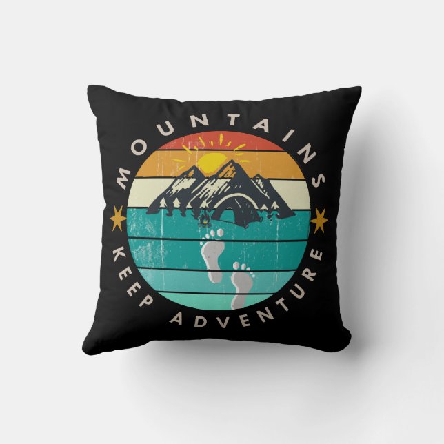 Cojín Decorativo Salir al aire libre Mantener la aventura (Reverso)