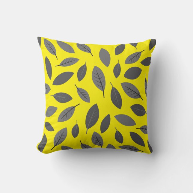 Cojín Decorativo Salir encima del amarillo (Anverso)