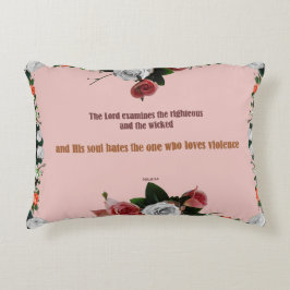 Cojín Decorativo Salmo 11:5, No hay violencia