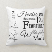 Salmo 139:14 Fearfully Wondermade Christian