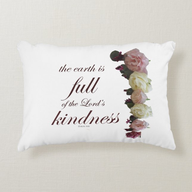 Cojín Decorativo Salmo 33 (Anverso)