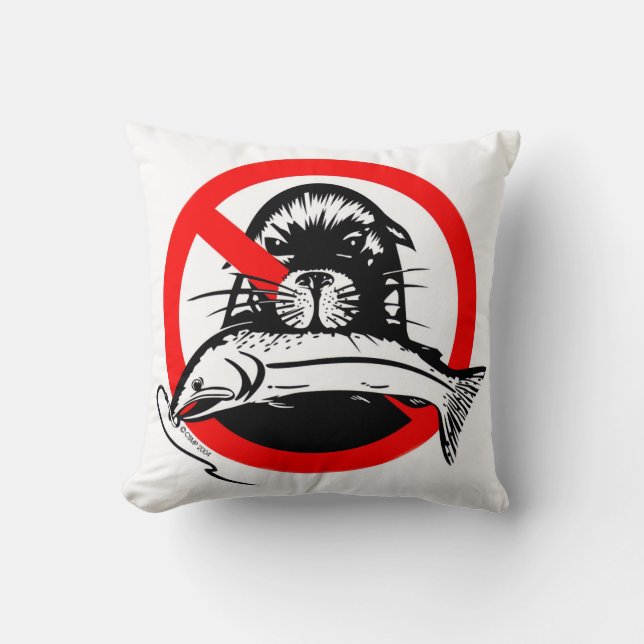 Cojín Decorativo Salmon Thief Bote Pillow (Anverso)