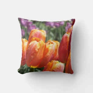 Cojín decorativo Salmon Tulips Naranja de primaver