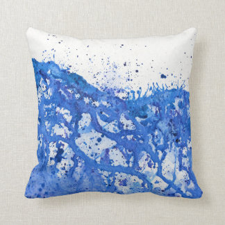 Cojín Decorativo Salpicadura azul