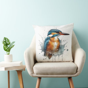 Cojín Decorativo Salpicadura de Martín Pescador