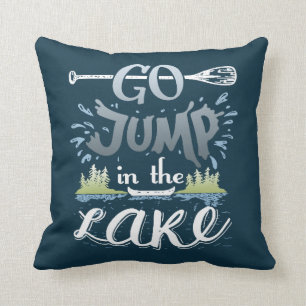 Cojín Decorativo Saltar en el lago