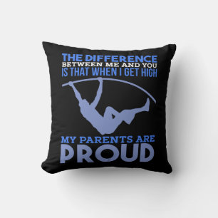 Cojín Decorativo Salto con Pértiga - Mis Padres Están Orgullosos