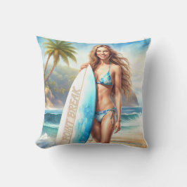 Cojín Decorativo salto de punto de acción chica