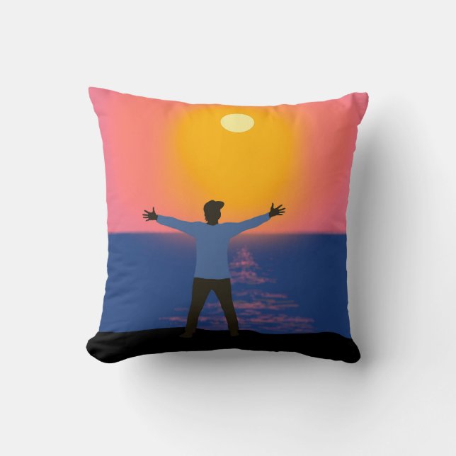 Cojín Decorativo Saludo al sol (Anverso)