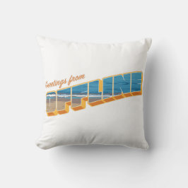 Cojín Decorativo Saludos desde fuera