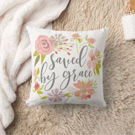 Cojín Decorativo Salvado Por Grace - Ephesianos 2:8