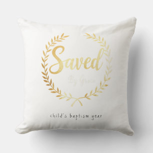 Cojín Decorativo Salvado por Grace Pillow - Regalo para papá fiel