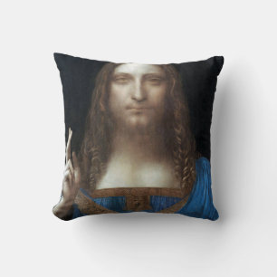 Cojín Decorativo Salvador Mundi, Jesucristo, Leonardo da Vinci