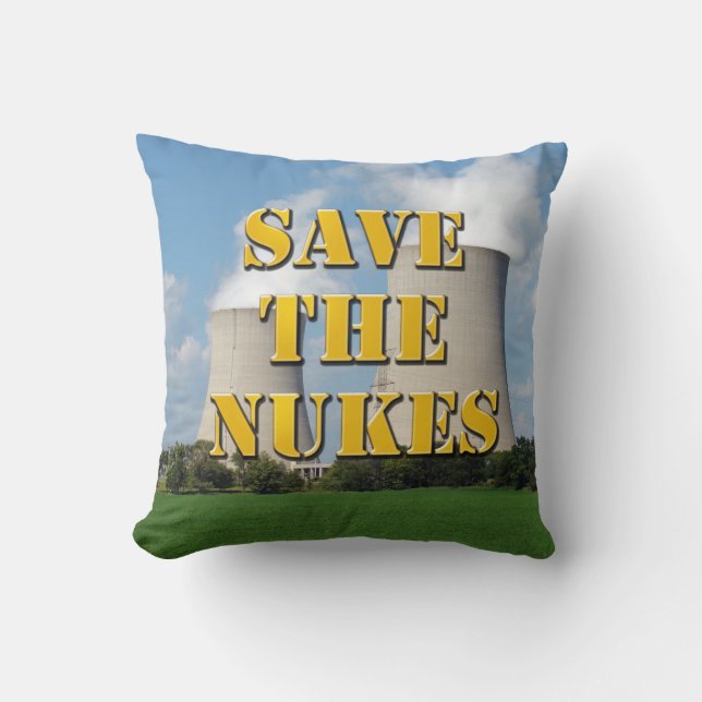 Cojín Decorativo Salvar A Las Nukes (Anverso)