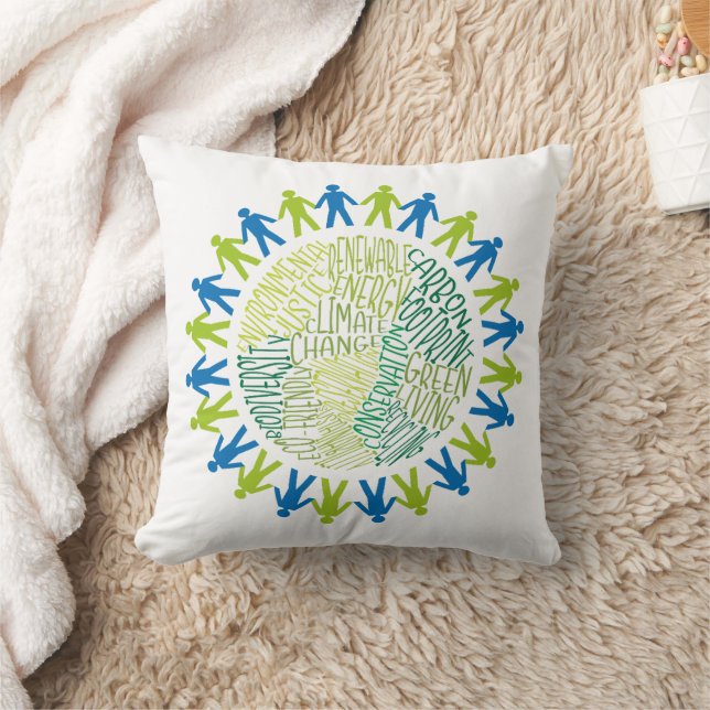 Cojín Decorativo salvar tierra (Manta)