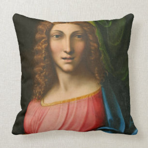 Cojín Decorativo Salvator Mundi, C. 1515 (aceite en el panel)