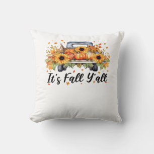 Cojín Decorativo Salven a la toalla de la calabaza del otoño en oto