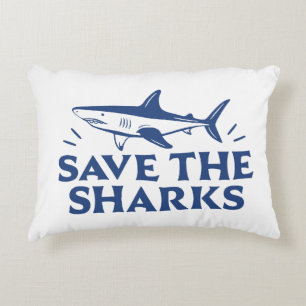 Cojín Decorativo Salven a los tiburones