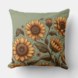 Cojín Decorativo Salvia y Girasoles