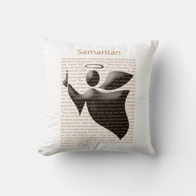 Cojín Decorativo Samaritano (Anverso)