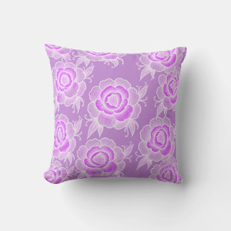 Cojín Decorativo Sami 💜 Floral Barroco Púrpura