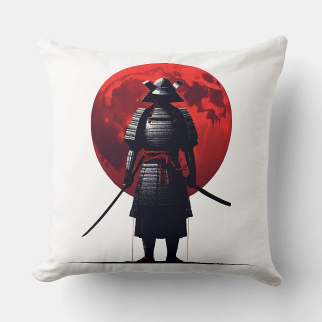 Cojín Decorativo Samurai japonés (Anverso)