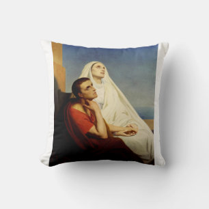 Cojín Decorativo San Agustín y Santa Mónica