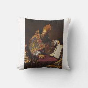 Cojín Decorativo San Ambrosio Padre de la Iglesia Católica